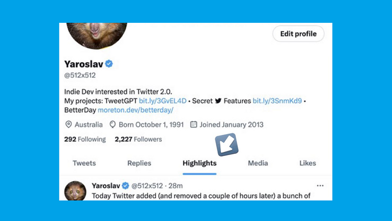 Elon Musk Introduces "Twitter Highlights," A New Feature For Twitter That Is Similar To Instagram.