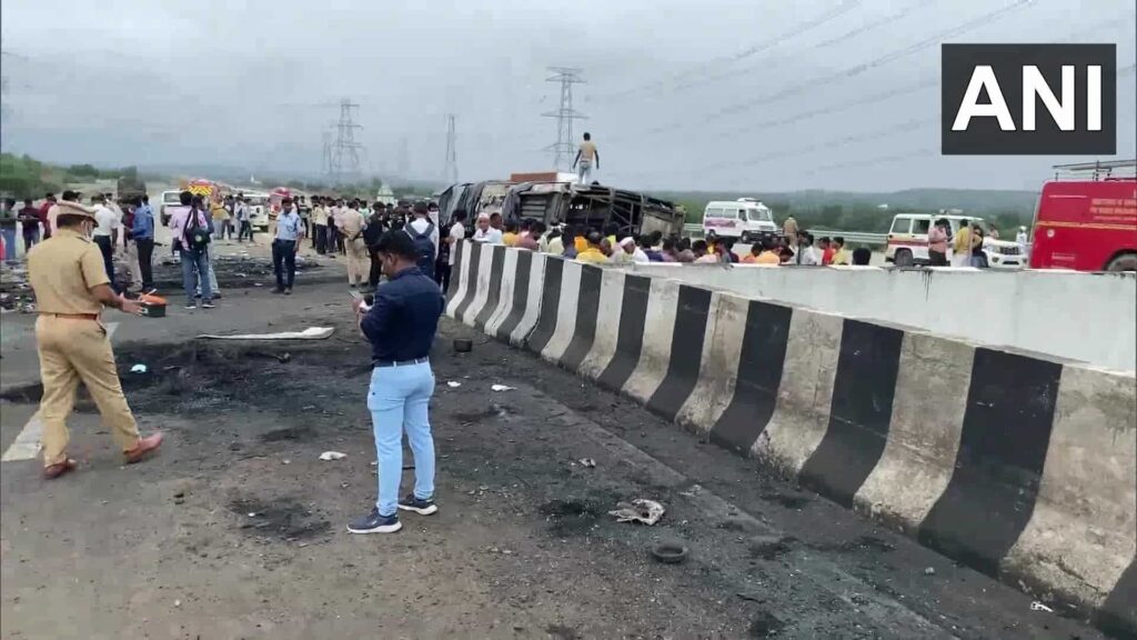  26 Bus Passengers Killed in Fiery Bus Accident in Maharashtra